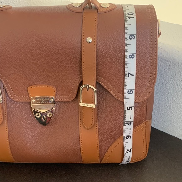 NWOT Vintage 2 tone Aspinal of London Mollie Satchel. - Picture 15 of 15